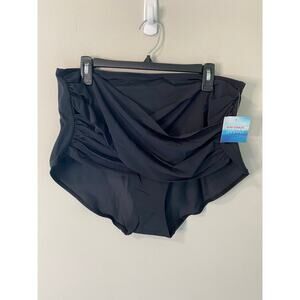 New Ruby Ribbon‎ Palm Beach Swim Brief, Black Size 3XL